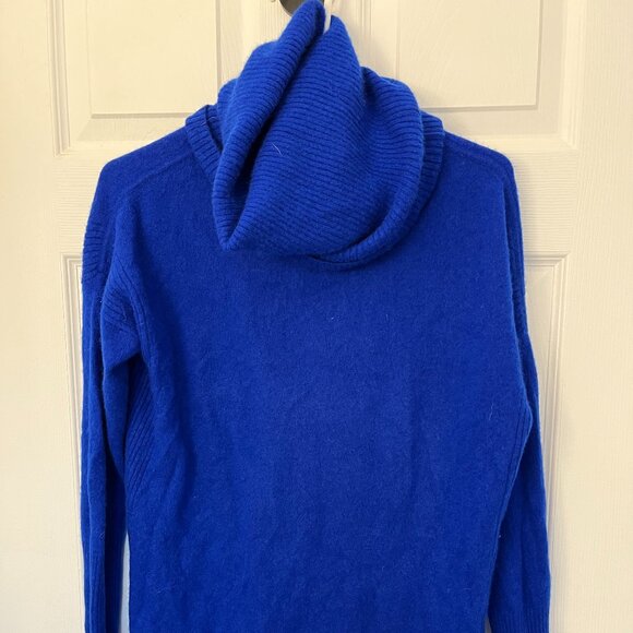 DIANE von Furstenberg Cashmere Blue Federal Monk Cowl Sweater - Picture 1 of 7